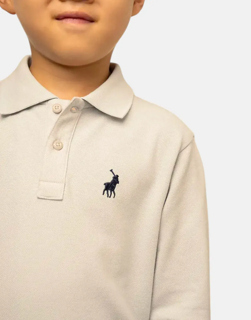 Polo Kids Robert LS Grey Polo Shirt
