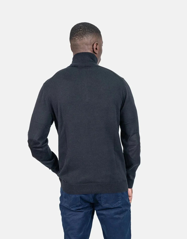 Polo Quarter Zip Funnel Neck Knitwear
