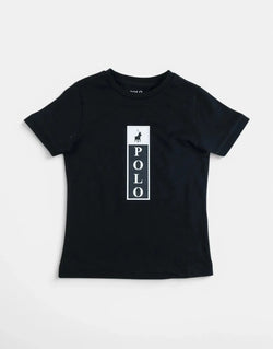 Polo Thabang Printed Black T-Shirt