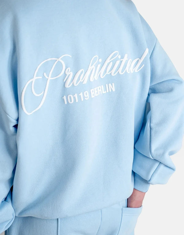 Prohibited Hometown Sky Blue Crew Neck