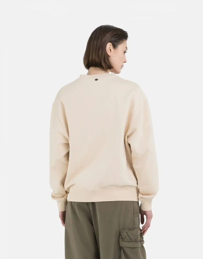 Replay Attitude Light Sand Oversized T-Shirt