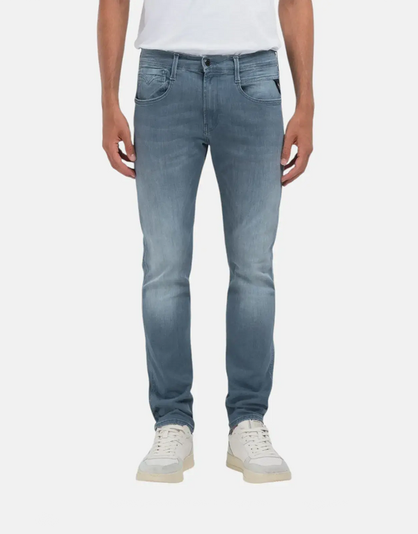 Replay Hyperflex Eco Plus Medium Grey Slim Jeans