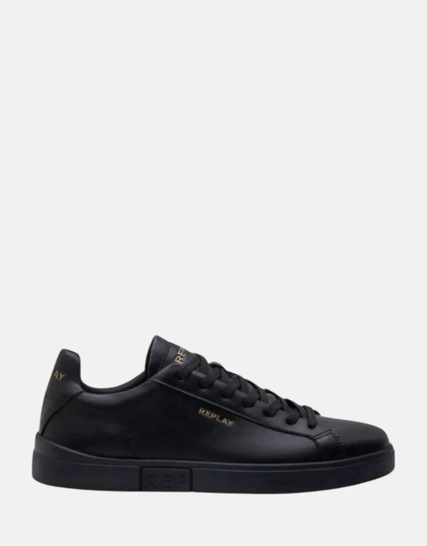 Replay Polys Gold Black Sneakers
