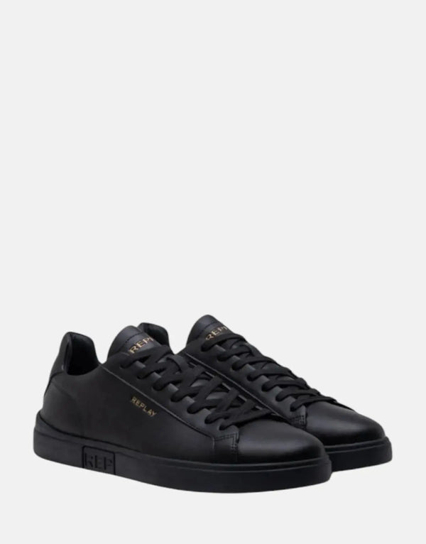 Replay Polys Gold Black Sneakers