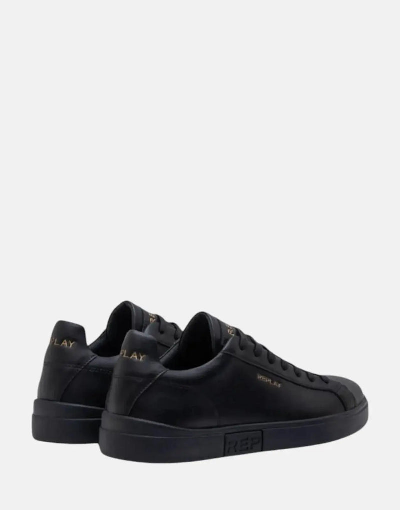 Replay Polys Gold Black Sneakers
