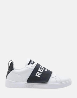 Replay Polys Strap White/Black Sneakers