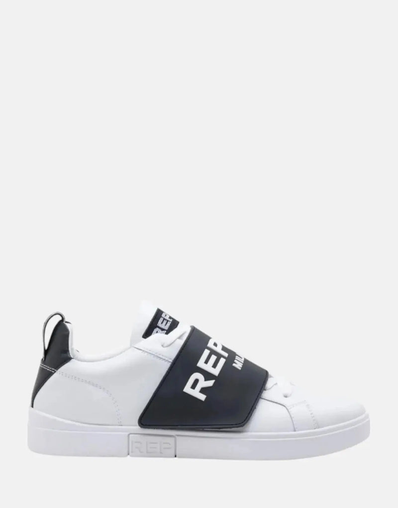 Replay Polys Strap White/Black Sneakers