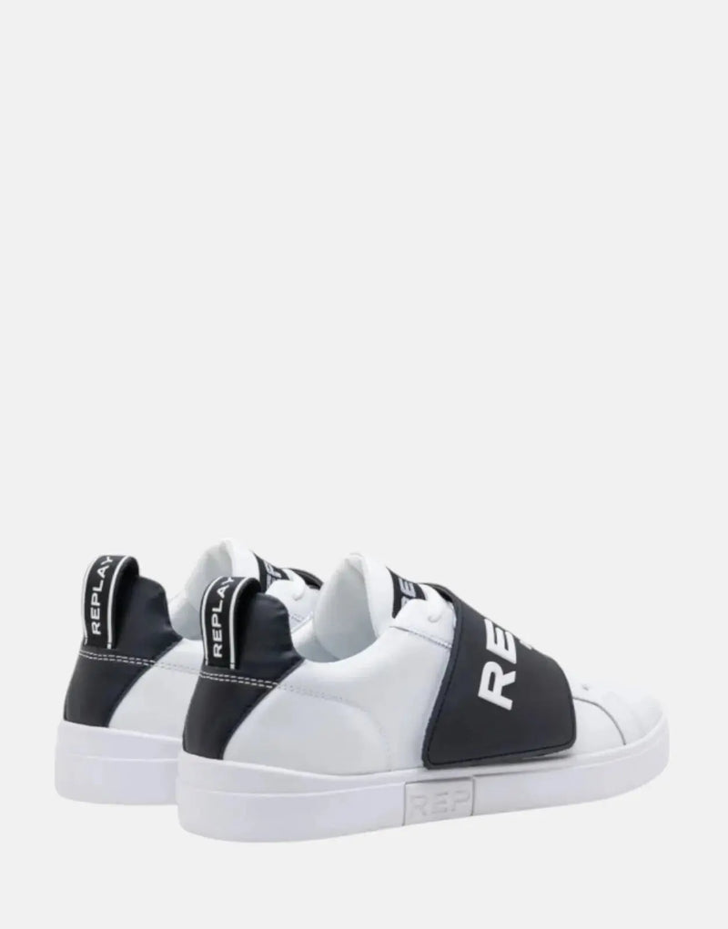 Replay Polys Strap White/Black Sneakers