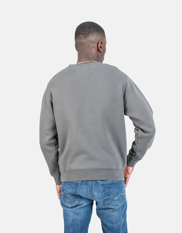 Replay R Badge Sweatshirt Grey