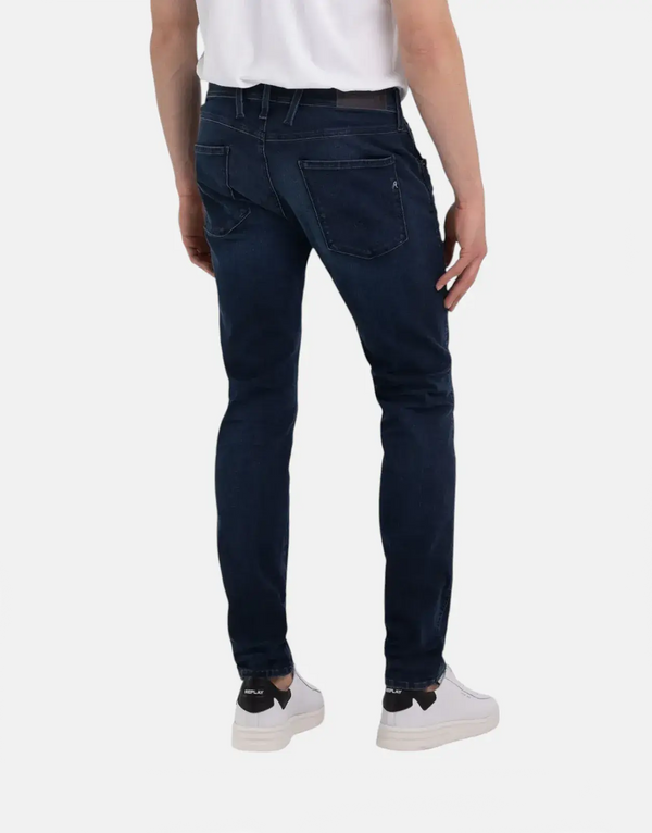 Replay Recycled Hyperflex Blue Jeans