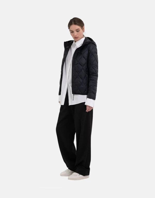 Replay Recycled Quilted Black Ladies Jacket
