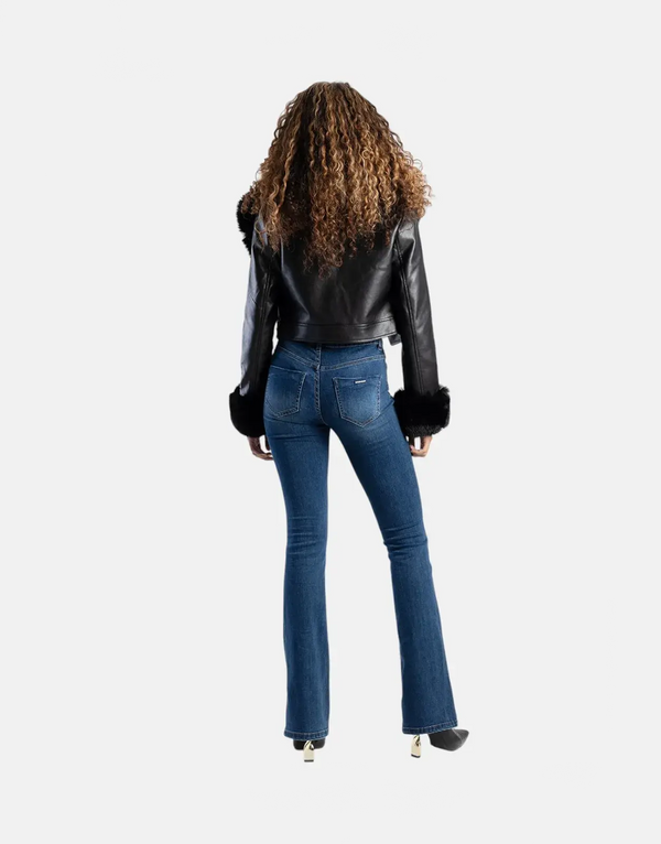 Sissy Boy Mid Waist Bootleg Jeans Med Vantage