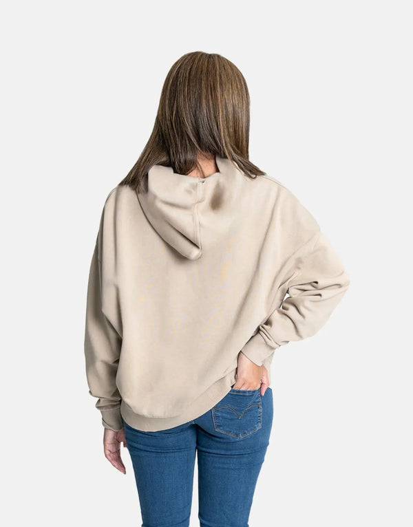 Superdry EMB Core Logo Relaxed Feather Grey Hoody