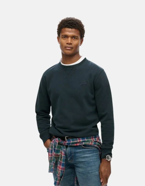 Superdry Essential Logo Crew Eclipse Navy Sweatshirt