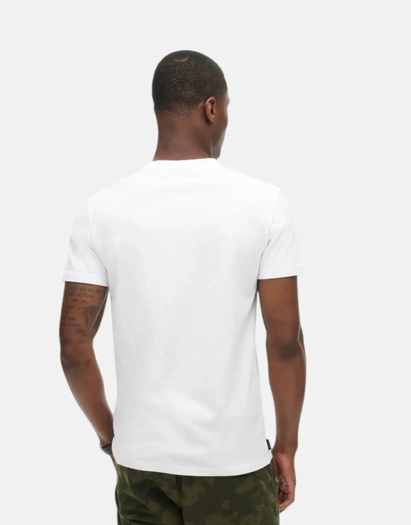 Superdry Essential Logo EMB Hazard White T-Shirt