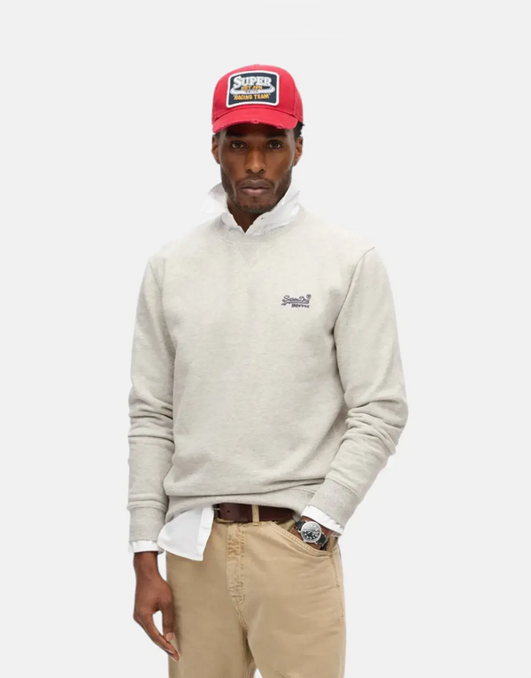 Superdry Essential Logo Glacier Grey Marl Sweatshirt