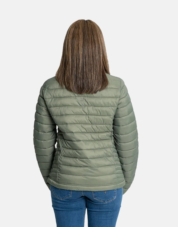 Superdry Fuji Lite Padded Puffer Olive Green Jacket