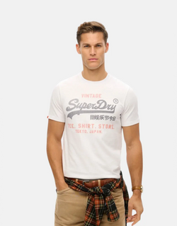 Superdry Heritage Relaxed T-Shirt White