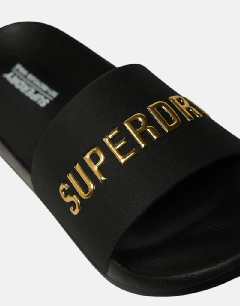 Superdry Luxe Logo Pool Slides