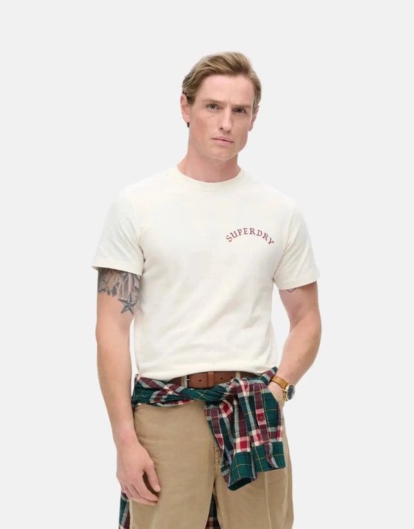 Superdry Tattoo Graphic Cream T-Shirt