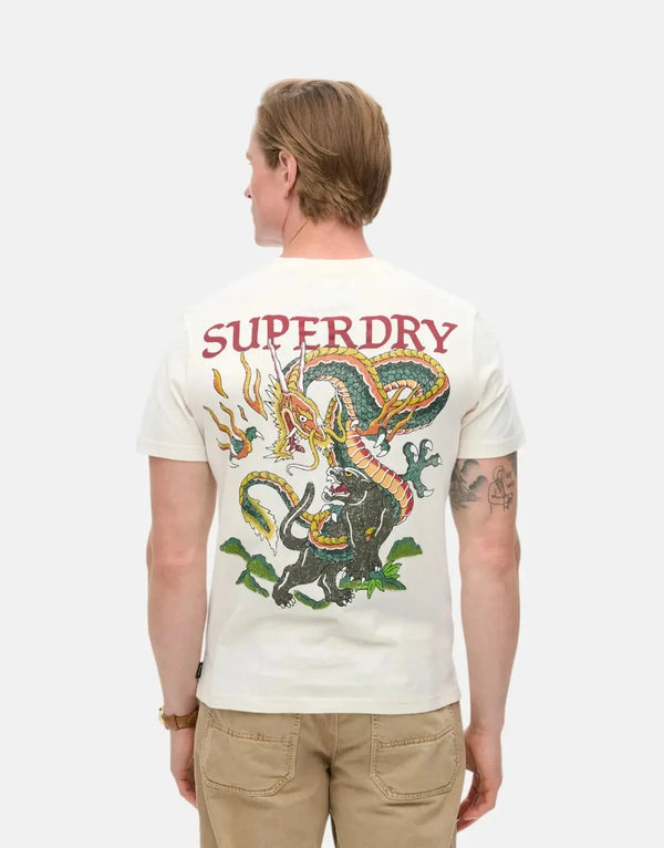 Superdry Tattoo Graphic Cream T-Shirt