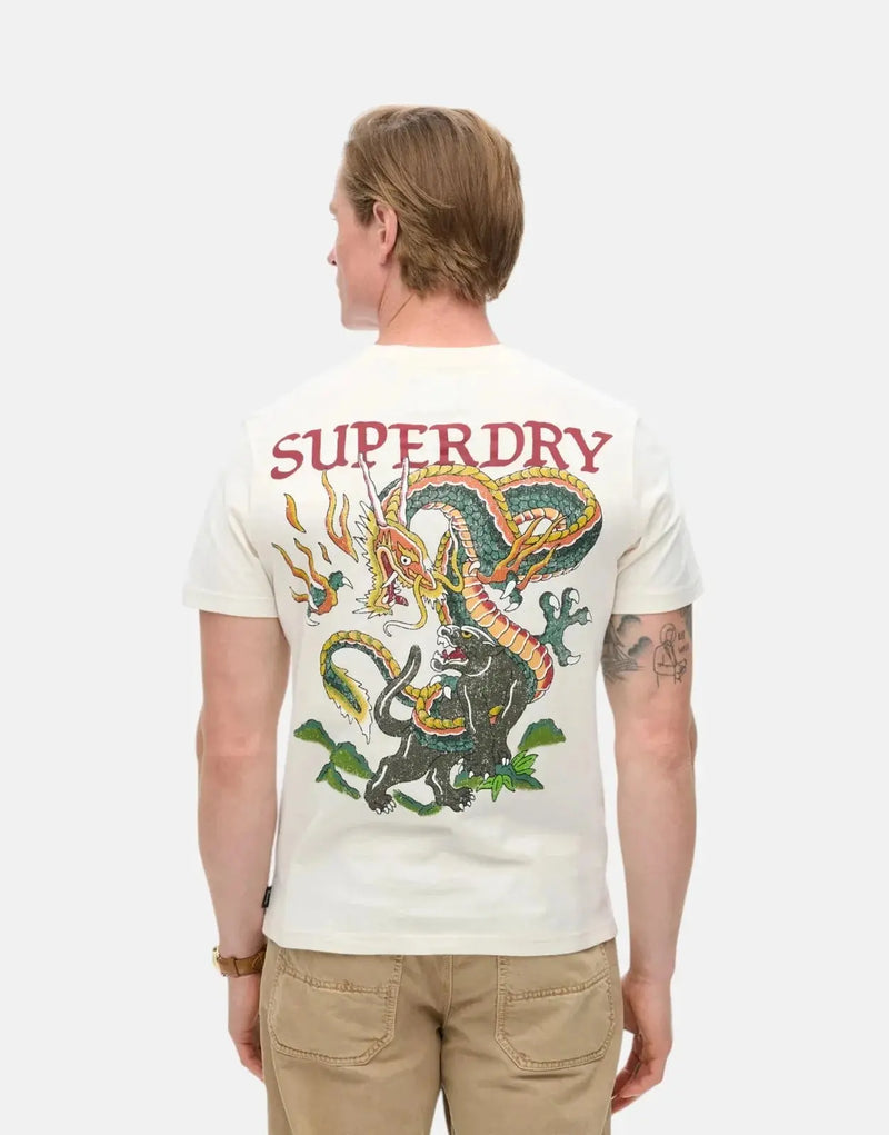 Superdry Tattoo Graphic Cream T-Shirt