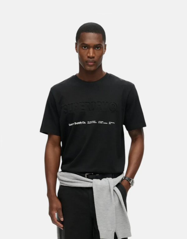 Superdry Utility Sport Logo Loose Basic Black T-Shirt