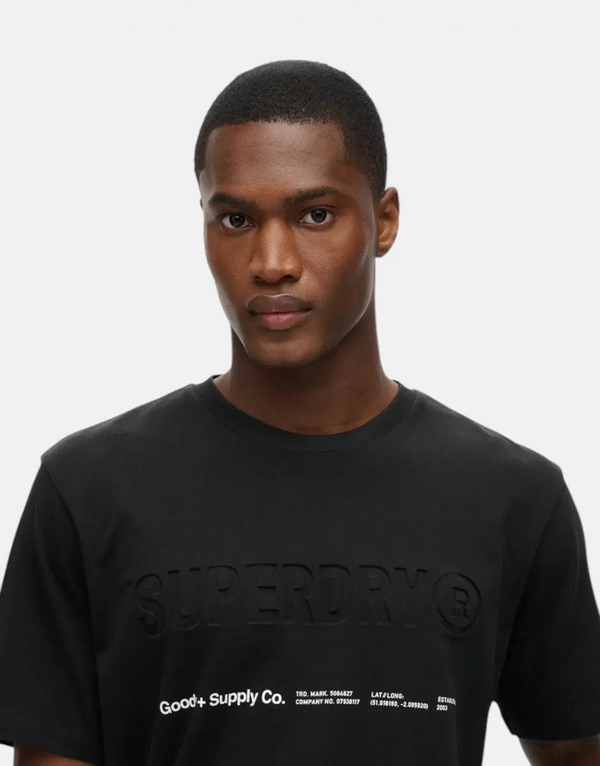 Superdry Utility Sport Logo Loose Basic Black T-Shirt