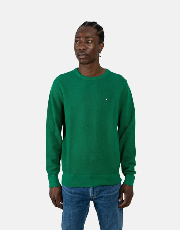 Tommy Hilfiger Essential Structure Green Crew Neck T-Shirt