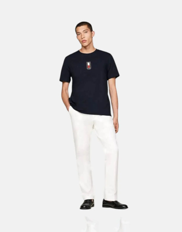 Tommy Hilfiger Vertical Flag Black T-Shirt