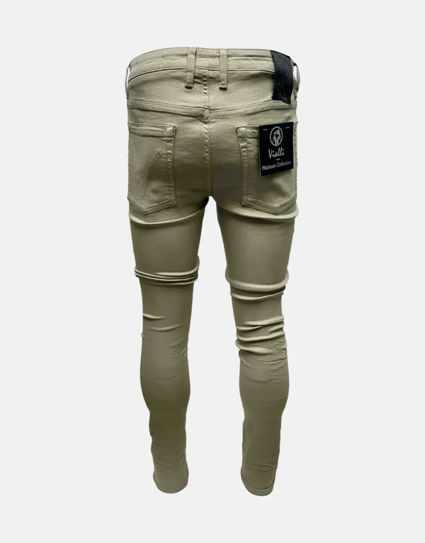 Vialli Jupieter Khaki Skinny Jeans