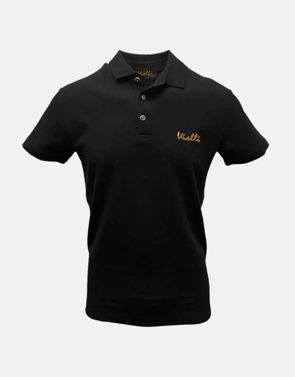 Vialli Kabza Black Polo Shirt