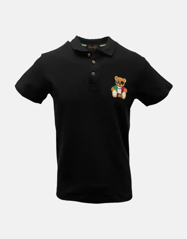 Vialli Kresta Black Polo Shirt